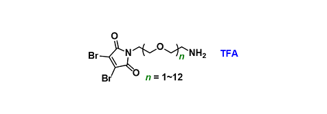 3,4-Dibromo-Mal-PEGn-Amine TFA salt